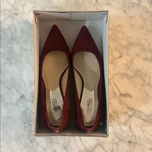 Michael Kors Merlot Suede heals!!